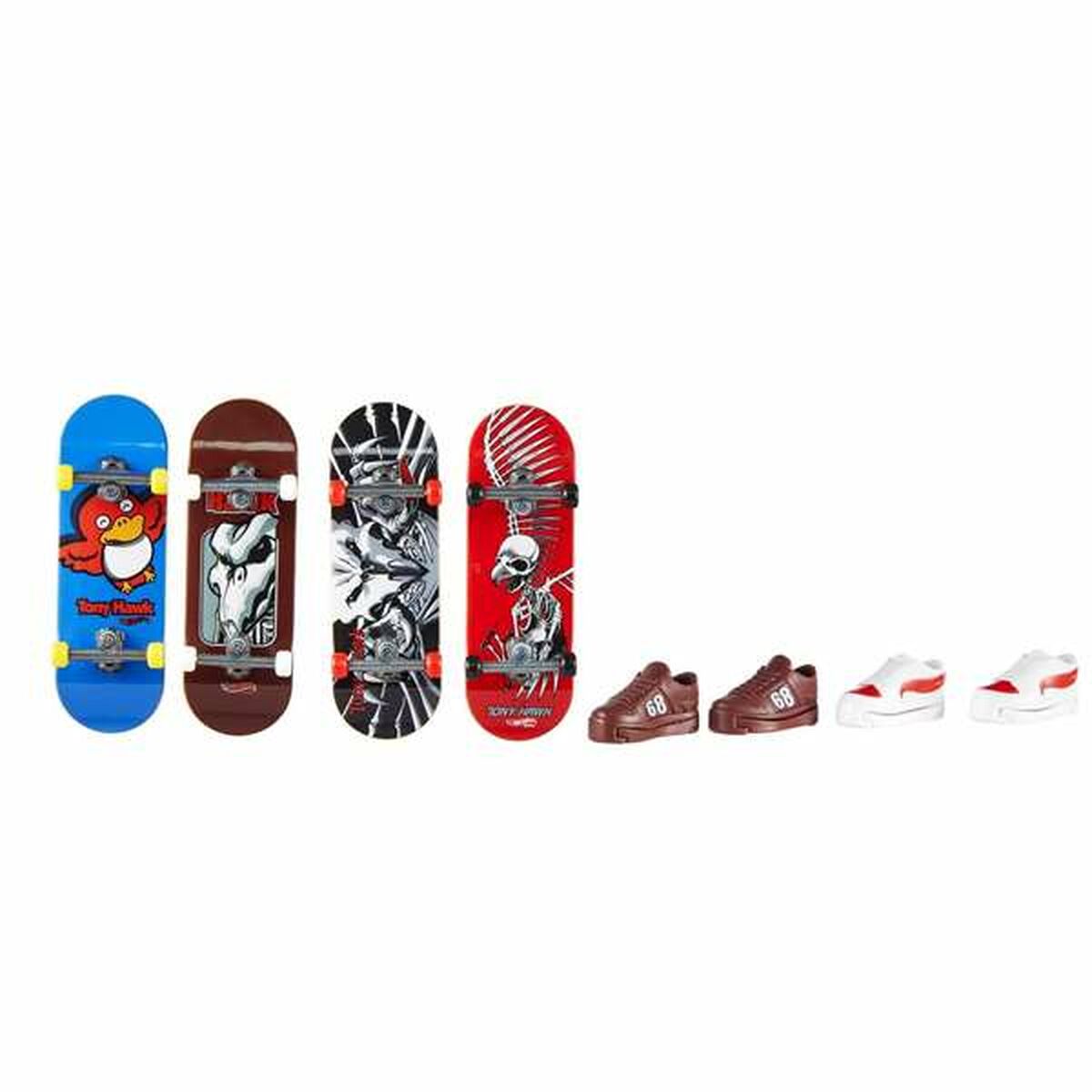 Skate de dedo Hot Wheels 8 Peças