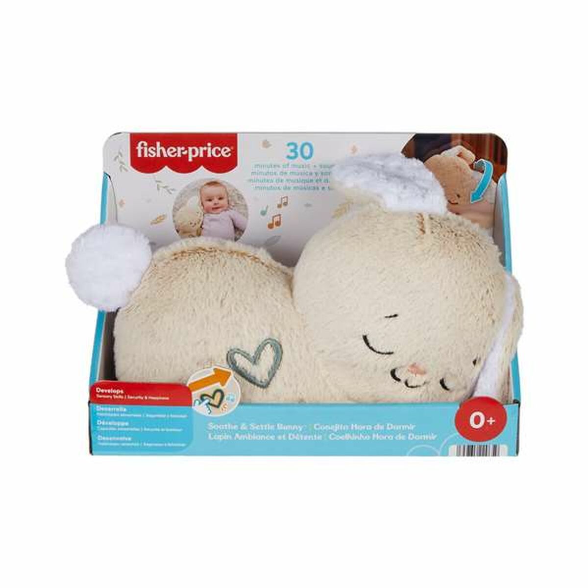 Peluche com Som Fisher-Price Coelho Plástico