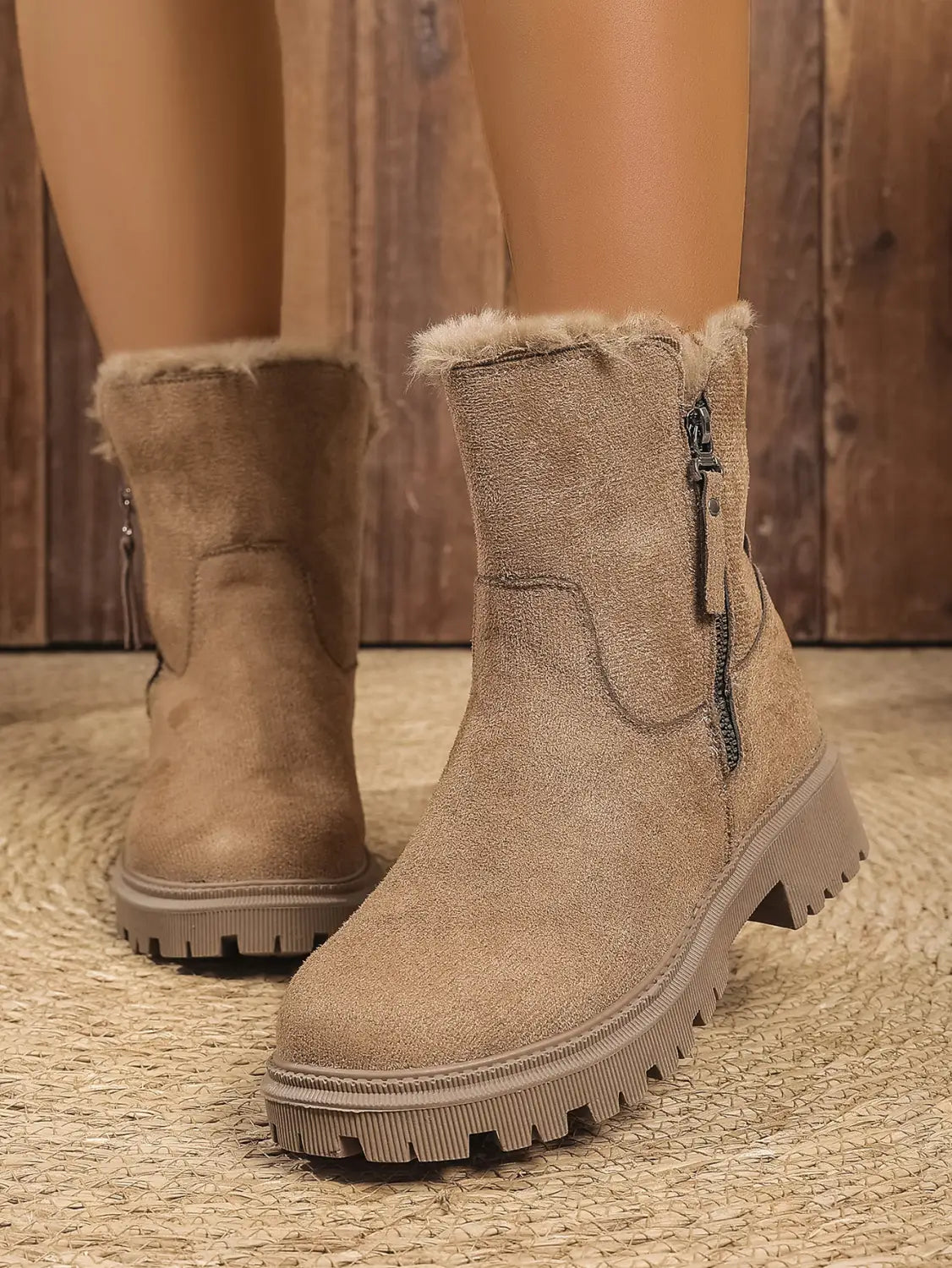 Botas de neve de senhora, botas quentes