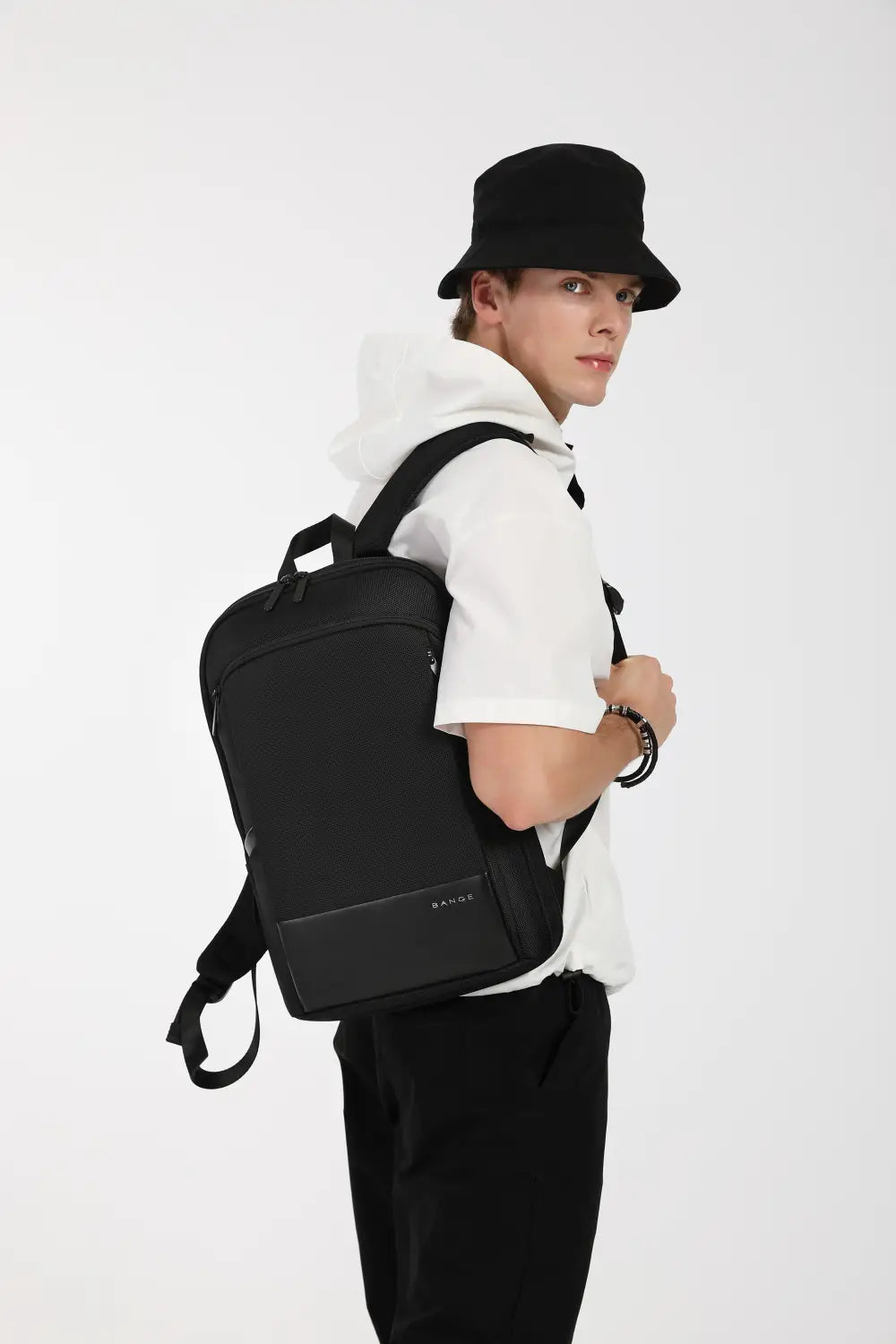 Mochila Ultrafina Masculina Expansível Grande Capacidade Multifunções para Computador Mochila Impermeável