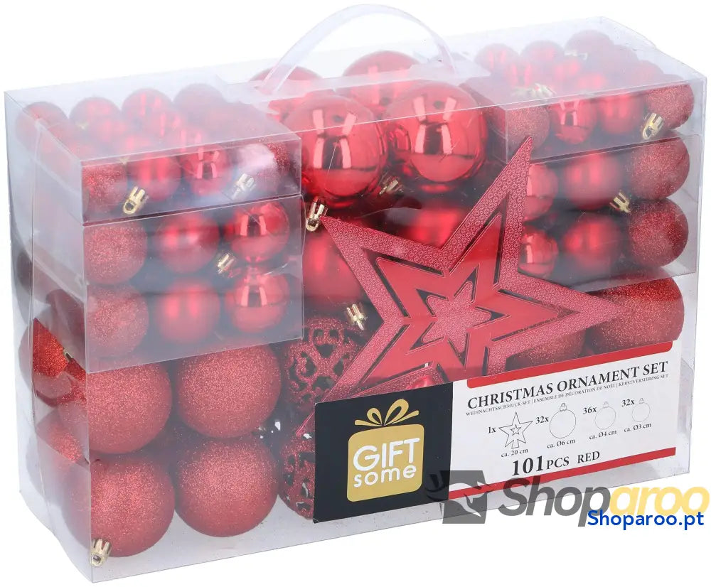 Bolas decorativas de Natal bronze Giftsome conjunto 101 peças