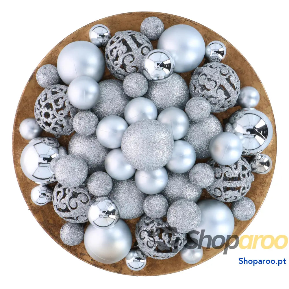 Bolas decorativas de Natal bronze Giftsome conjunto 101 peças
