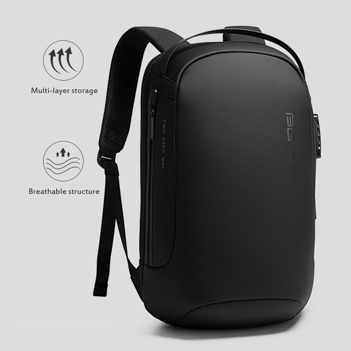 Mochila Leve Desportiva Anti-Roubo para Computador Casual Mochila para Carro