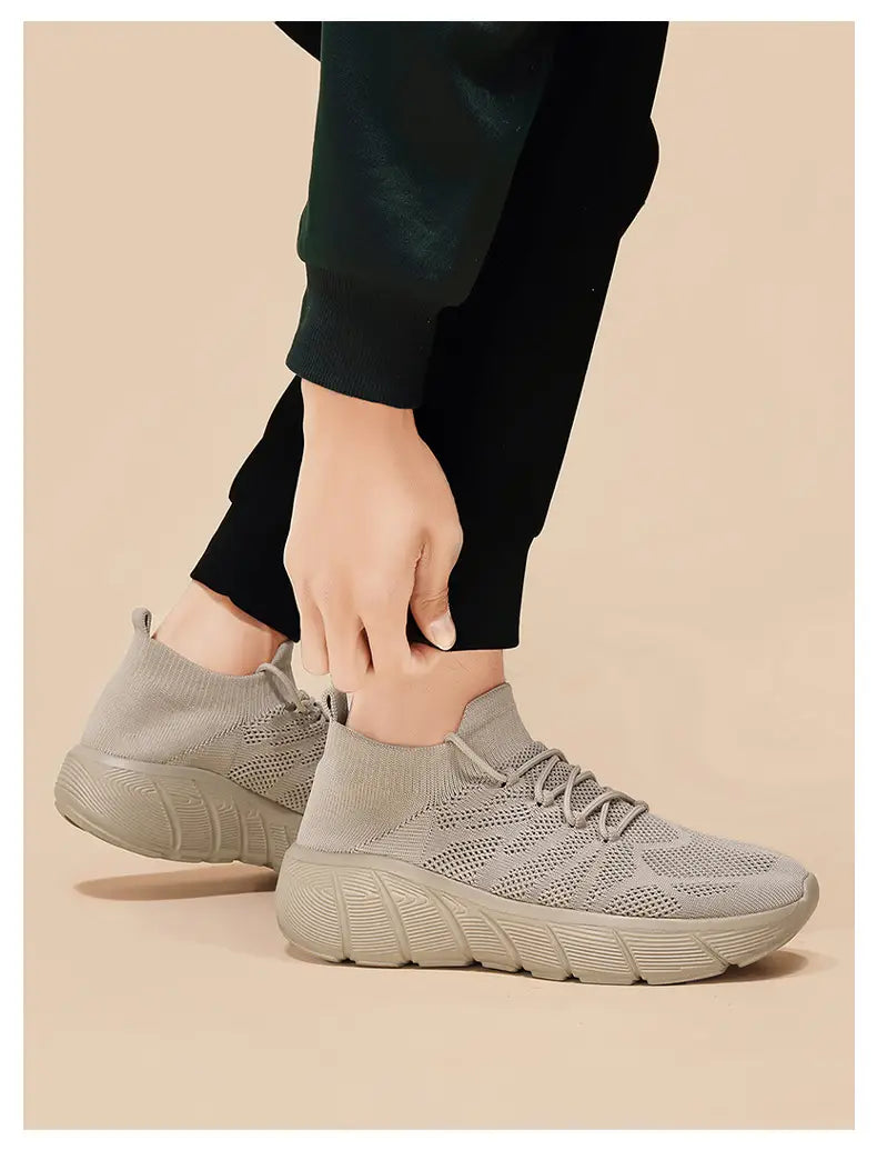 Sapatos casuais unisexo, sola grossa, moda estudantil, calçado desportivo