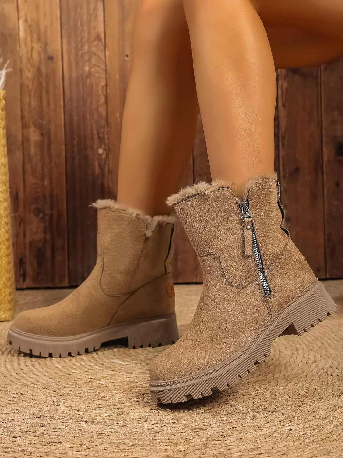 Botas de neve de senhora, botas quentes