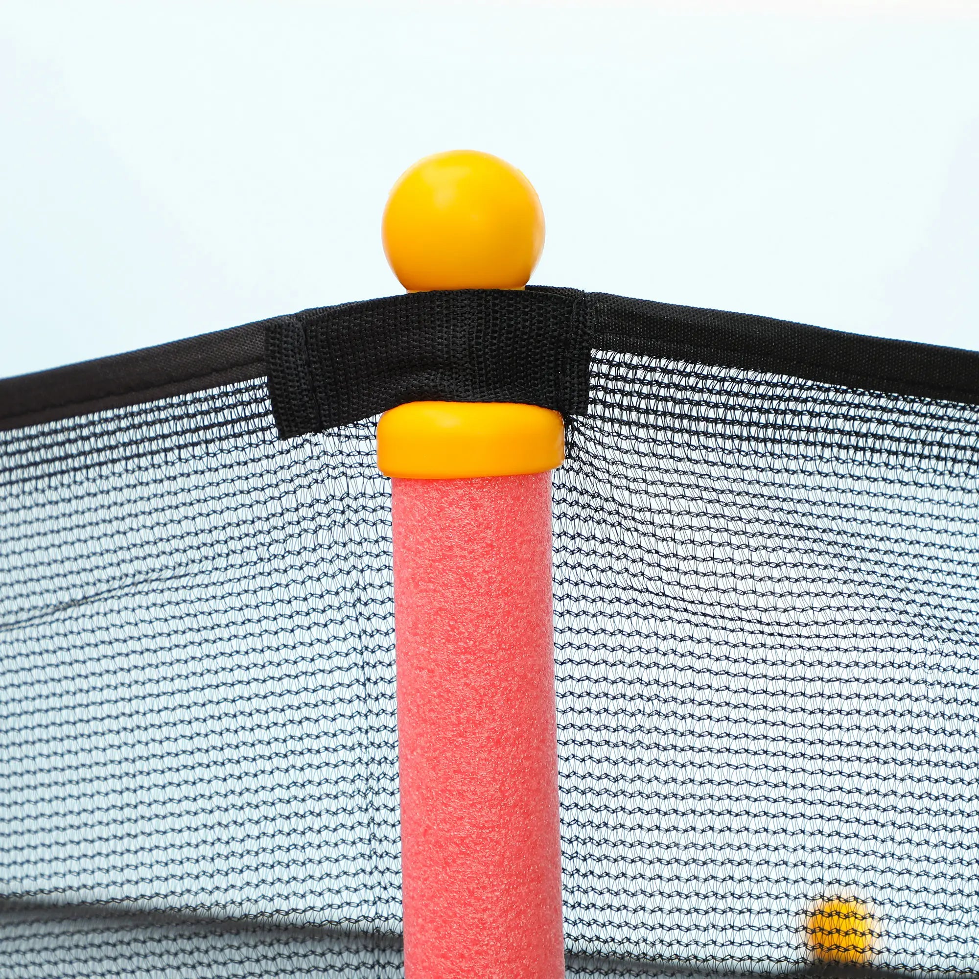 Trampolim para Crianças com Rede de Segurança e Estrutura de Aço para Interiores e Exteriores Carga 50kg Ø163,5x190 cm Vermelho