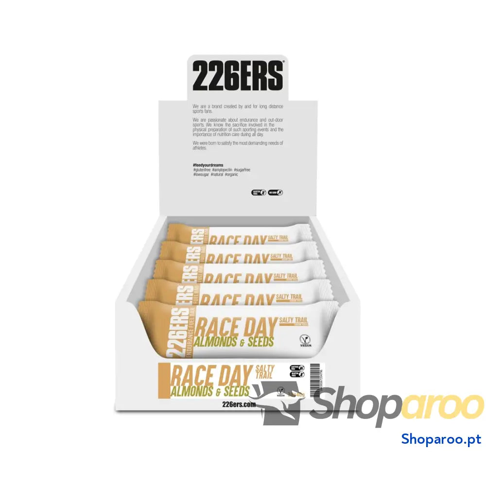 Barras 226ERS com multivitaminas amêndoas e sementes 40g vegana