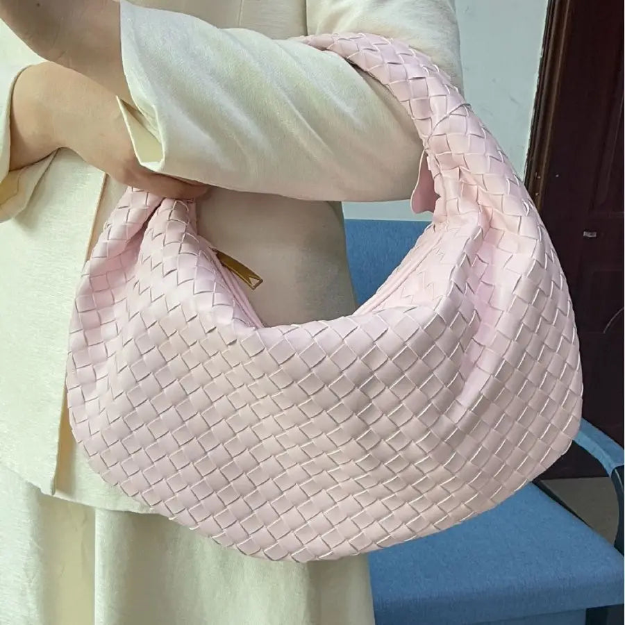 Bolsa de senhora grande em tecido bolsa mão com capacidade para as axilas