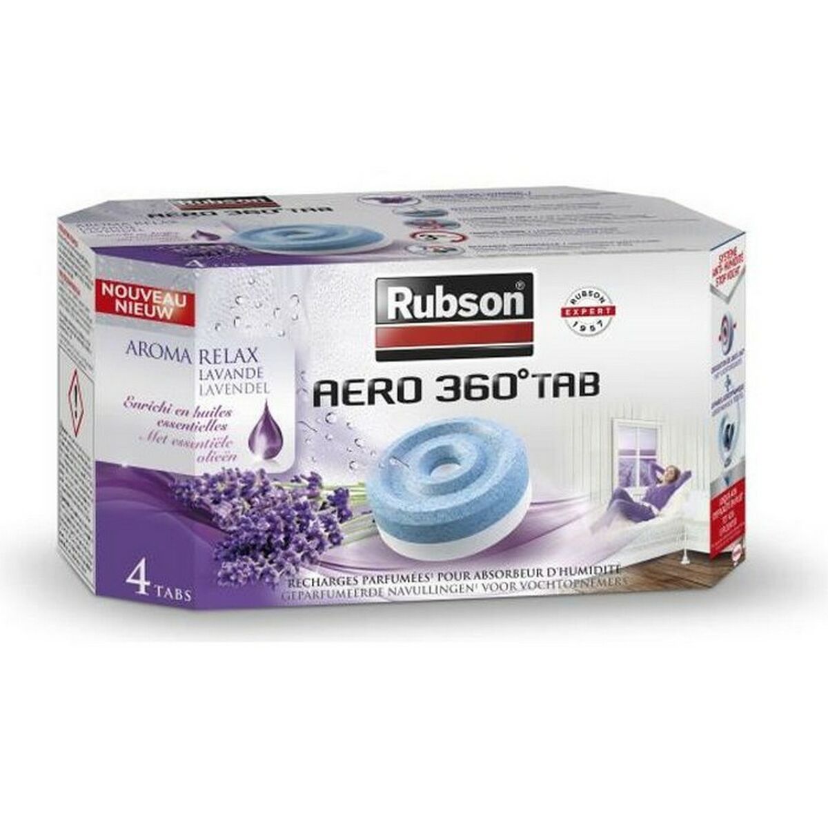 Recarga Rubson Aero 360 Desumidificador (4 uds)