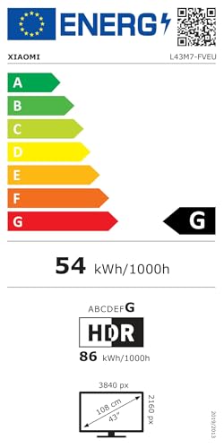 XIAOMI TV F 65, 65 polegadas (165 cm), 4K UHD, Smart TV, Fire TV, Alexa voice control, HDR10, MEMC, modo Game Boost 120 Hz, 2 GB + 32 GB, compatível com Apple AirPlay, 2025