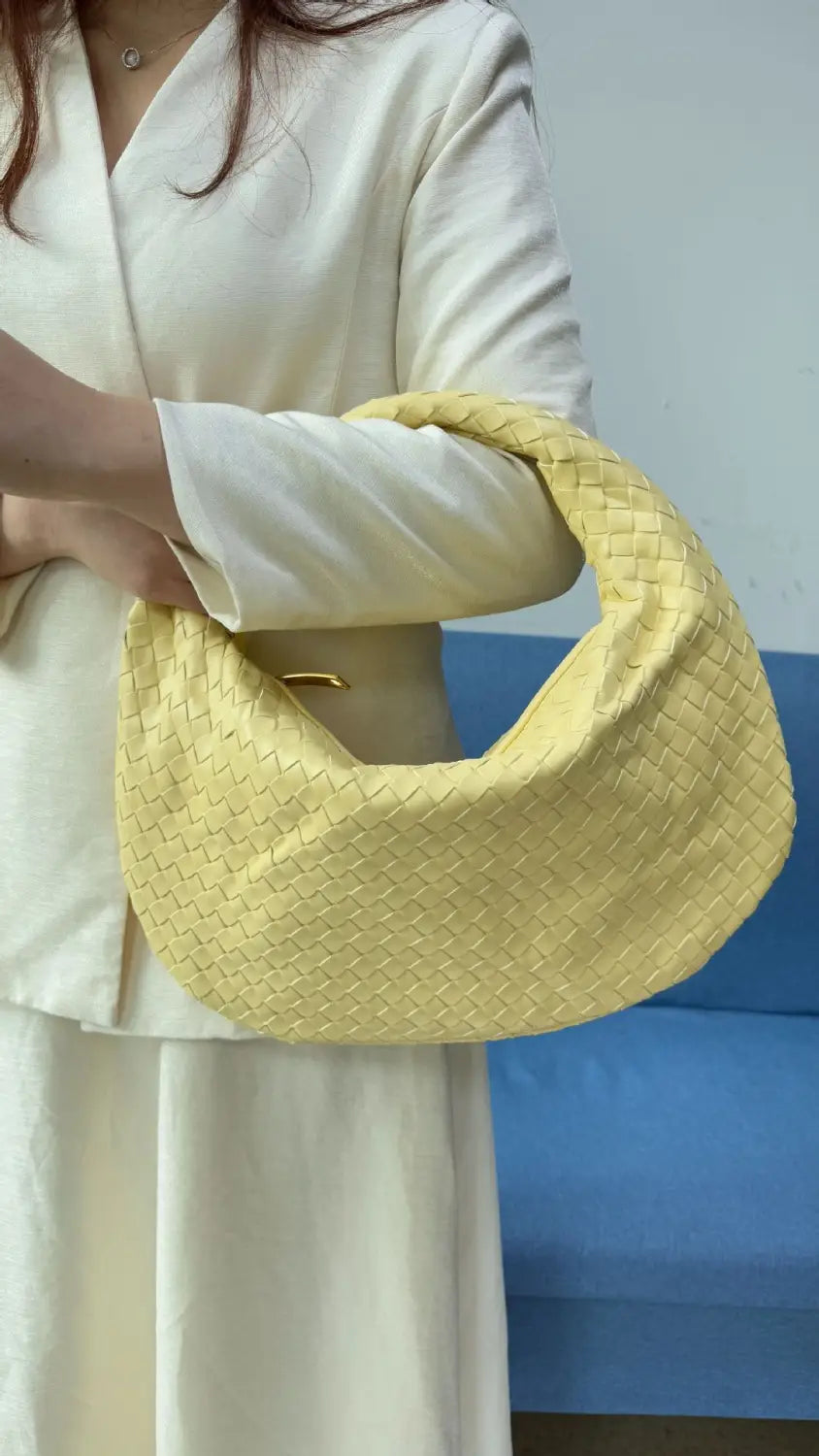 Bolsa de senhora grande em tecido bolsa mão com capacidade para as axilas