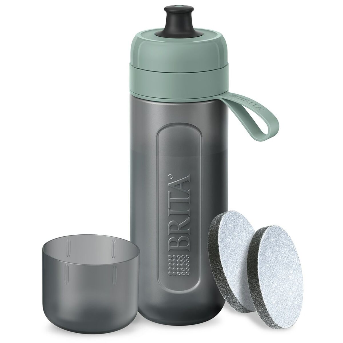 Garrafa Filtrante Brita 1052251 Preto Verde 600 ml