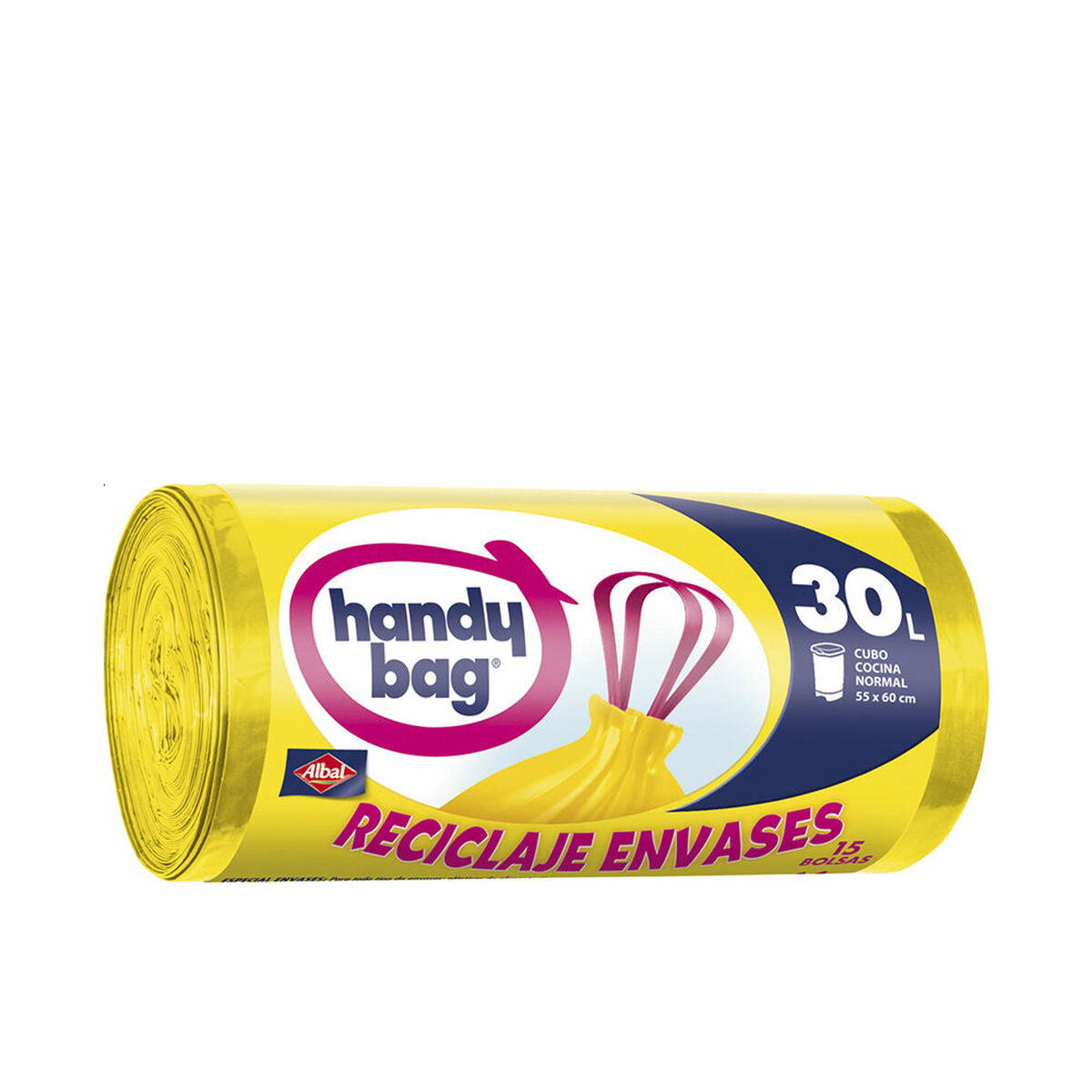 Sacos de Lixo Albal 15 Unidades Amarelo 30 L