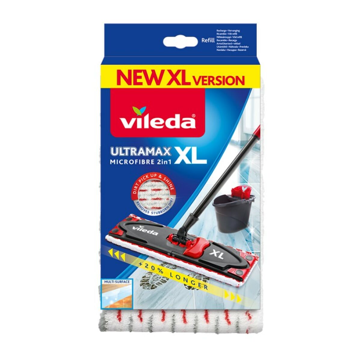 Peça Sobresselente de Esfregona Vileda UltraMax XL Microfibra (1 Unidade)
