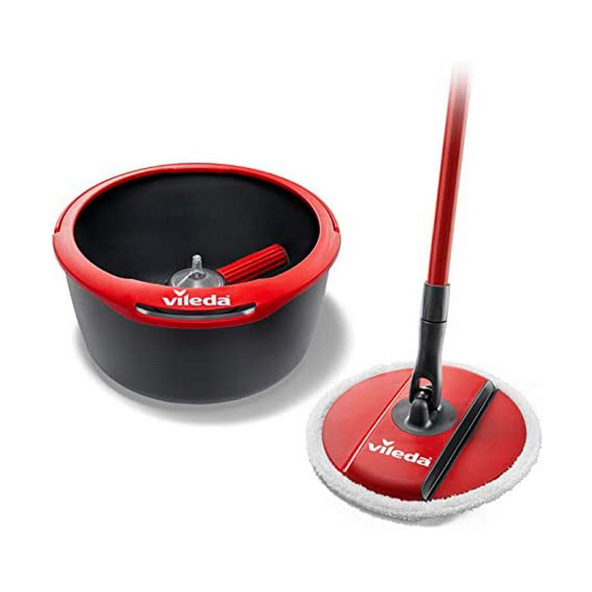 Mop with Bucket Vileda Spin & Clean Giratório Polipropileno