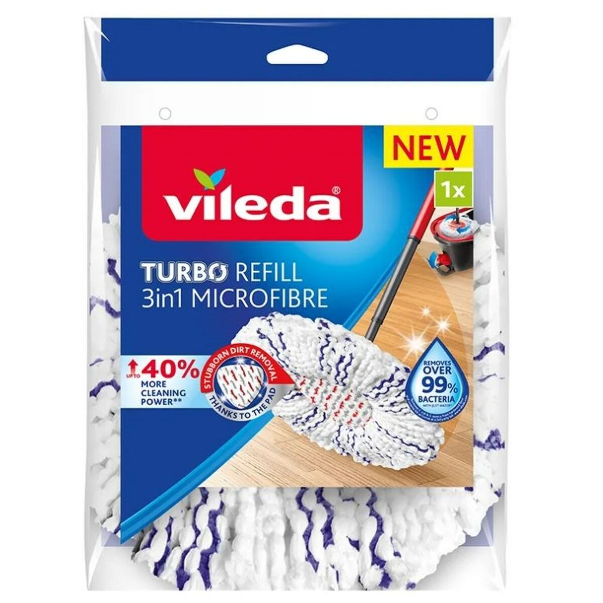 Peça Sobresselente de Esfregona Vileda 167749 (1 Unidade) 3 em 1