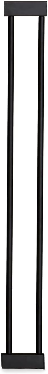 hauck Barreira de segurança infantil para portas e escadas Close N Stop Safety incl. Extensão 9 cm, cercas infantis, sem orifícios, 84-89 cm, corrimão escada crianças, metal, preto