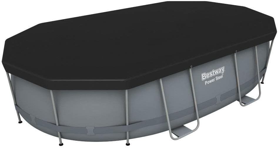 Bestway Piscina elevada de aço elétrico 56448-3 de 488 x 305 x 107 cm