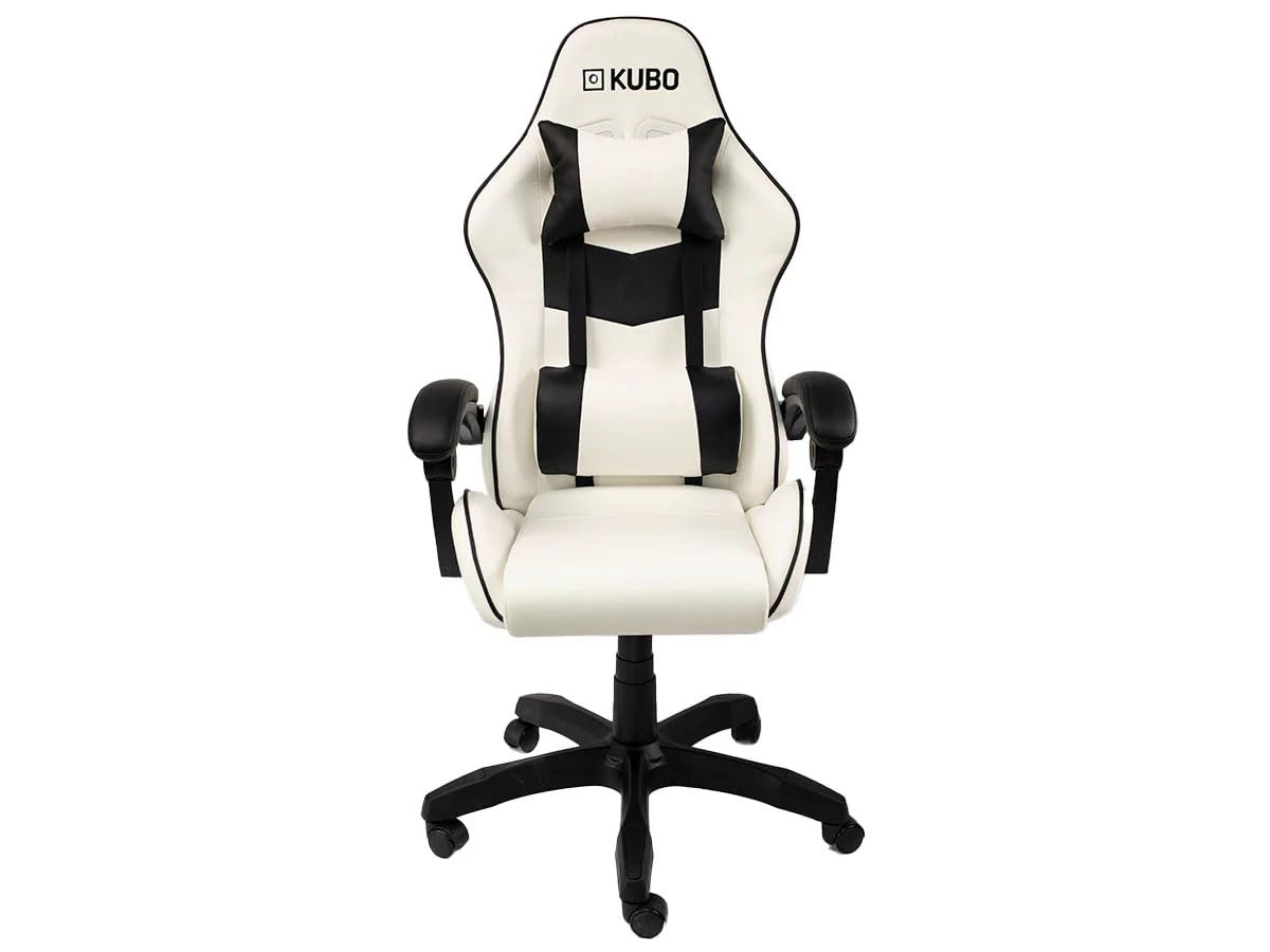 KUBO - Cadeira Gamer - ergonômica - encosto de cabeça - Elevação de gás nível 4 - Máximo conforto - Cor: Azul - Peso máximo de até 130 kg