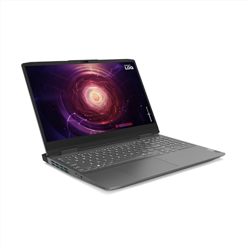 Portátil de gaming Lenovo LOQ Gen 9 15,6" FHD, 144 Hz (AMD Ryzen 7 7435HS, 24 GB de RAM, SSD de 1 TB, NVIDIA GeForce RTX 4060 8 GB, Wi-Fi 6, sem sistema operativo) – Teclado QWERTY espanhol, cinzento lua