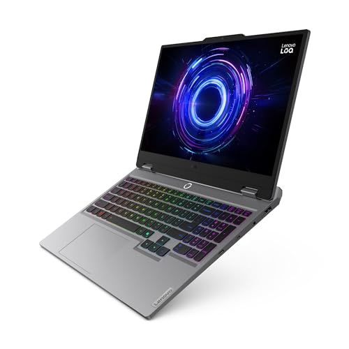Portátil de gaming Lenovo LOQ Gen 9 15,6" FHD, 144 Hz (AMD Ryzen 7 7435HS, 24 GB de RAM, SSD de 1 TB, NVIDIA GeForce RTX 4060 8 GB, Wi-Fi 6, sem sistema operativo) – Teclado QWERTY espanhol, cinzento lua