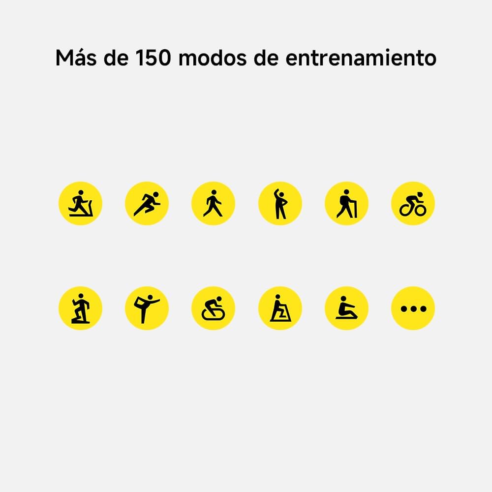 Xiaomi Redmi Watch 5 Lite, chamadas Bluetooth, ecrã AMOLED de 1,96 polegadas, monitor de frequência cardíaca, 150 modos desportivos, até 18 dias de autonomia, dourado