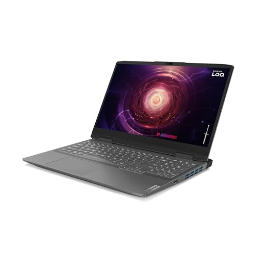 Portátil de gaming Lenovo LOQ Gen 9 15,6" FHD, 144 Hz (AMD Ryzen 7 7435HS, 24 GB de RAM, SSD de 1 TB, NVIDIA GeForce RTX 4060 8 GB, Wi-Fi 6, sem sistema operativo) – Teclado QWERTY espanhol, cinzento lua