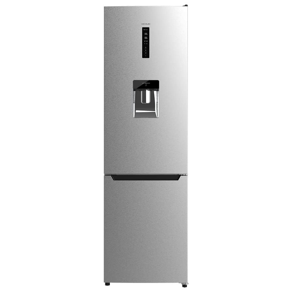 Cecotec Frigorífico Combi 2 portas de Bolero CoolMarket Combi 322 Inox D. 322 l, altura 185 e 60 cm de largura, baixo consumo, inversor do motor, sistema multi ar low, total sem gelo