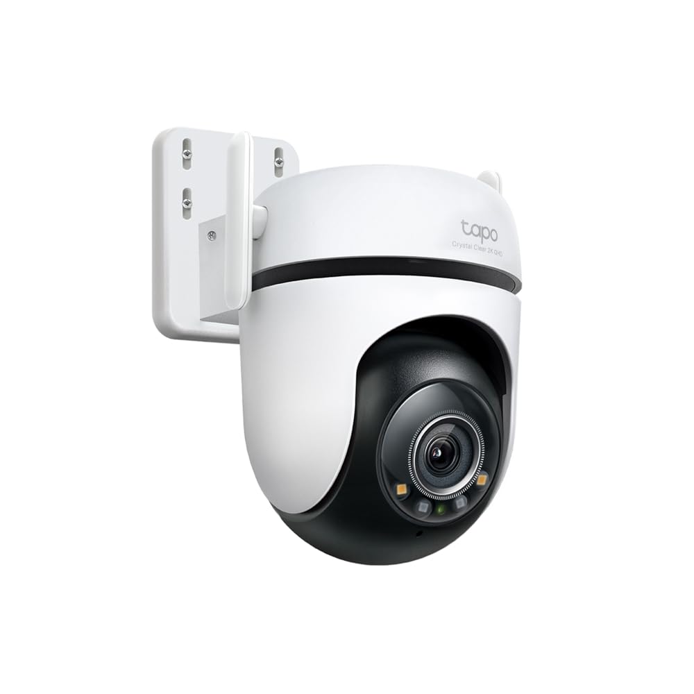 Tapo C510W - Cámara de vigilancia Wi-FI para Exteriores de 360º, visión Nocturna a Todo Color de 2k (3MP), detección de Personas con IA, Seguimiento de Movimiento Inteligente, IP65