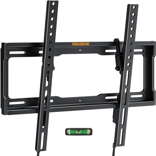 Perlegear Suporte de parede para TV de 26 a 65 polegadas - Suporte de TV de parede inclinável com carga de 45 kg, VESA máx. 400x400 mm