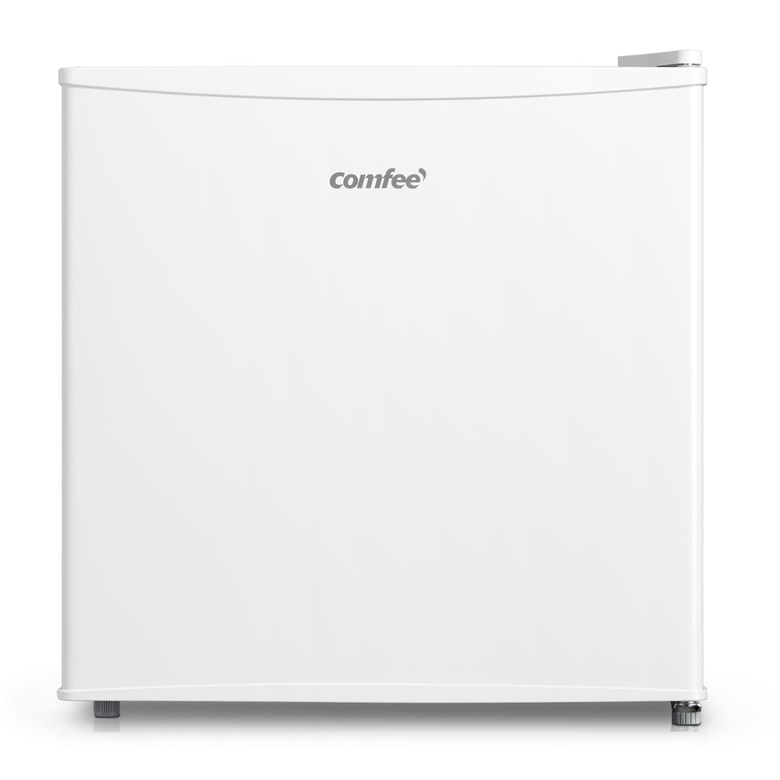 Comfee ' RCD93WH2(E) Frigorífico de uma porta de 93 l, controlo de temperatura, pequeno frigorífico sob mesa, silencioso, GZRD 45 x 47,2 x 86 cm, branco
