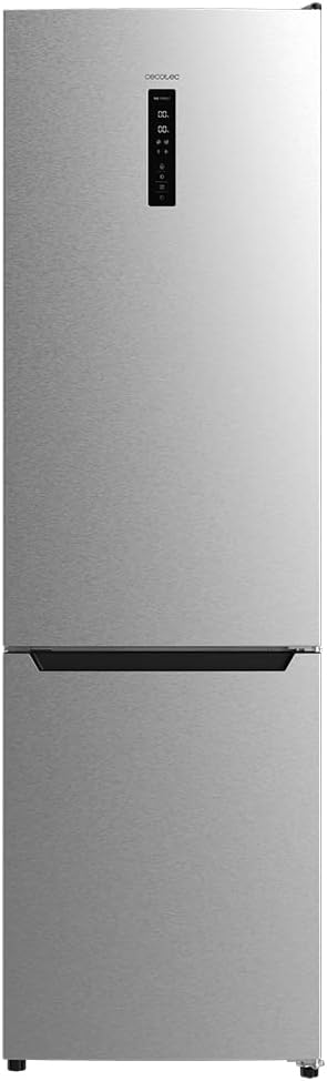 Cecotec Frigorífico Combi 2 portas de Bolero CoolMarket Combi 322 Inox D. 322 l, altura 185 e 60 cm de largura, baixo consumo, inversor do motor, sistema multi ar low, total sem gelo
