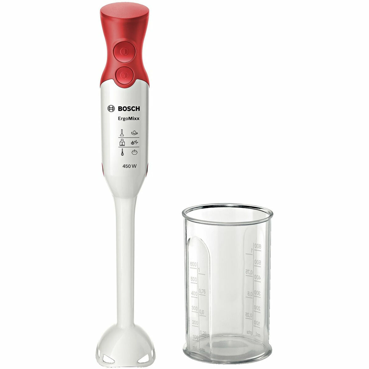 Batedora de Mão BOSCH MSM64010 Branco Vermelho 450 W