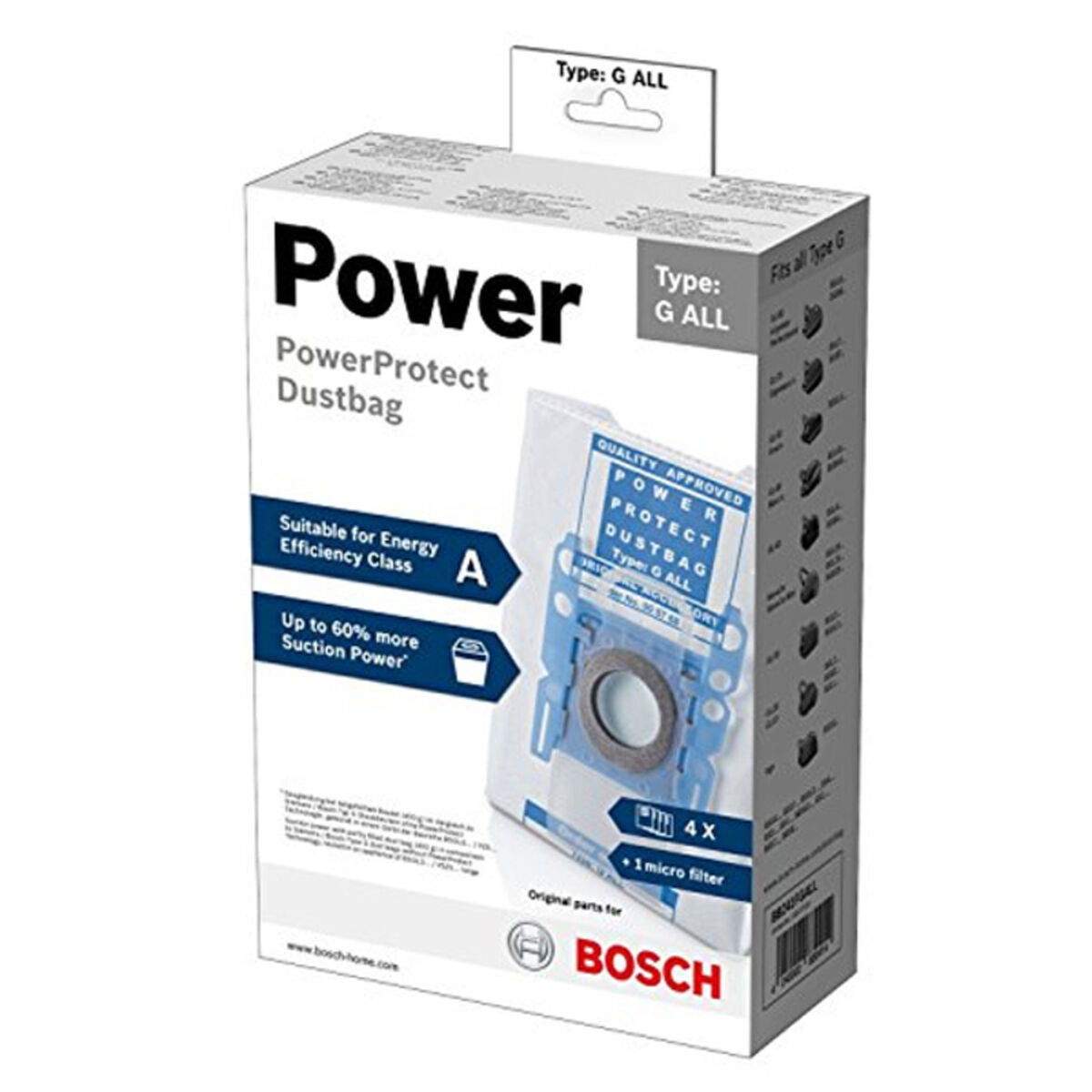 Bolsa Sobresselente para Aspirador BOSCH BBZ41FGALL (4 uds)