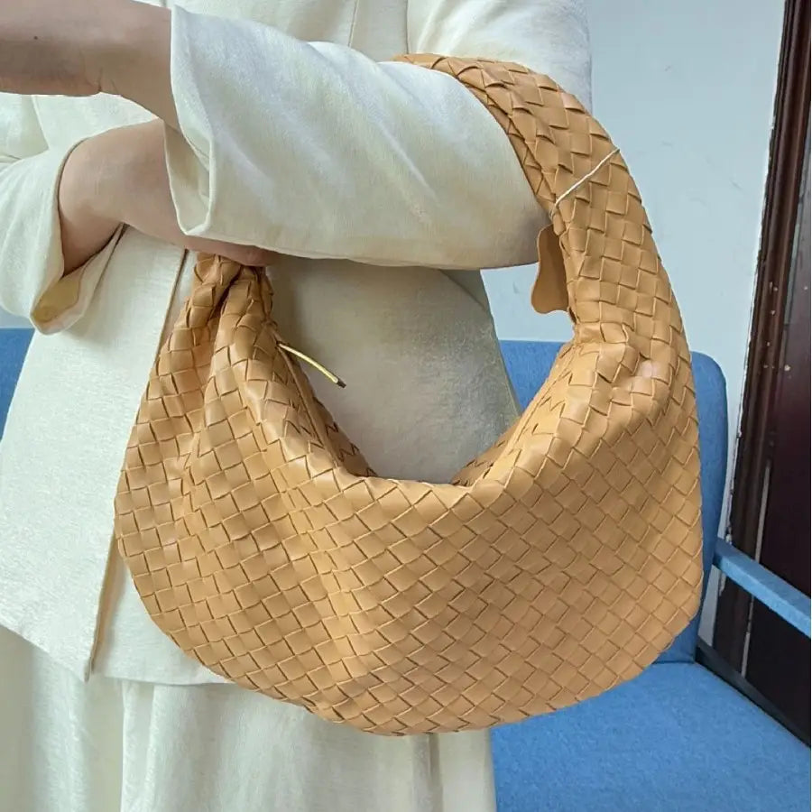 Bolsa de senhora grande em tecido bolsa mão com capacidade para as axilas