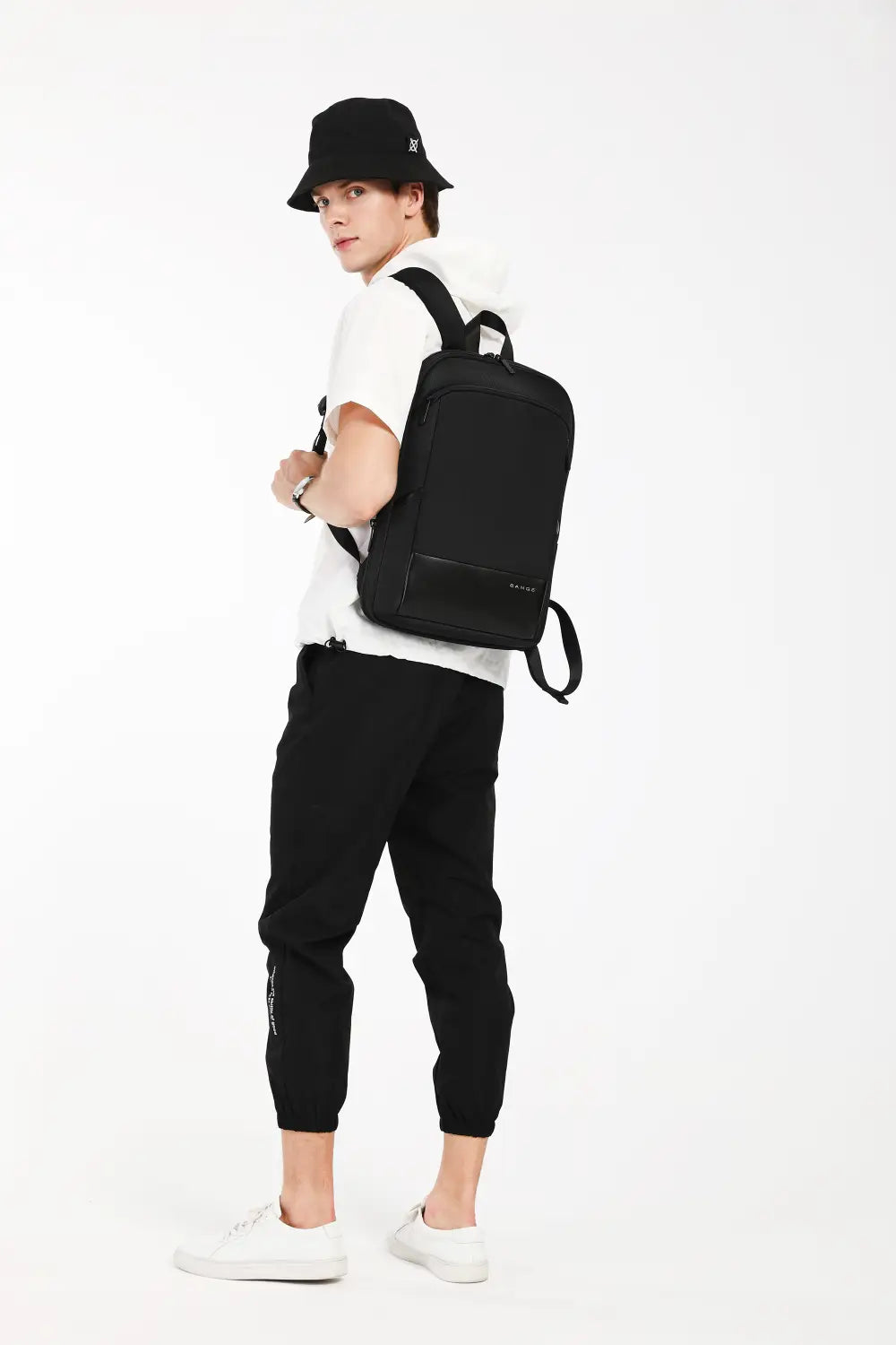 Mochila Ultrafina Masculina Expansível Grande Capacidade Multifunções para Computador Mochila Impermeável