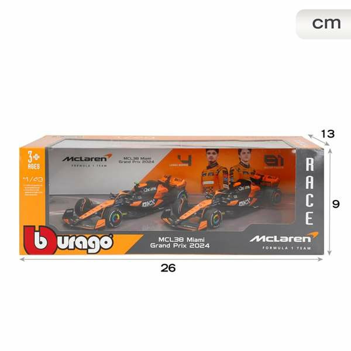 Set 2 Carros McLaren F1 1:43