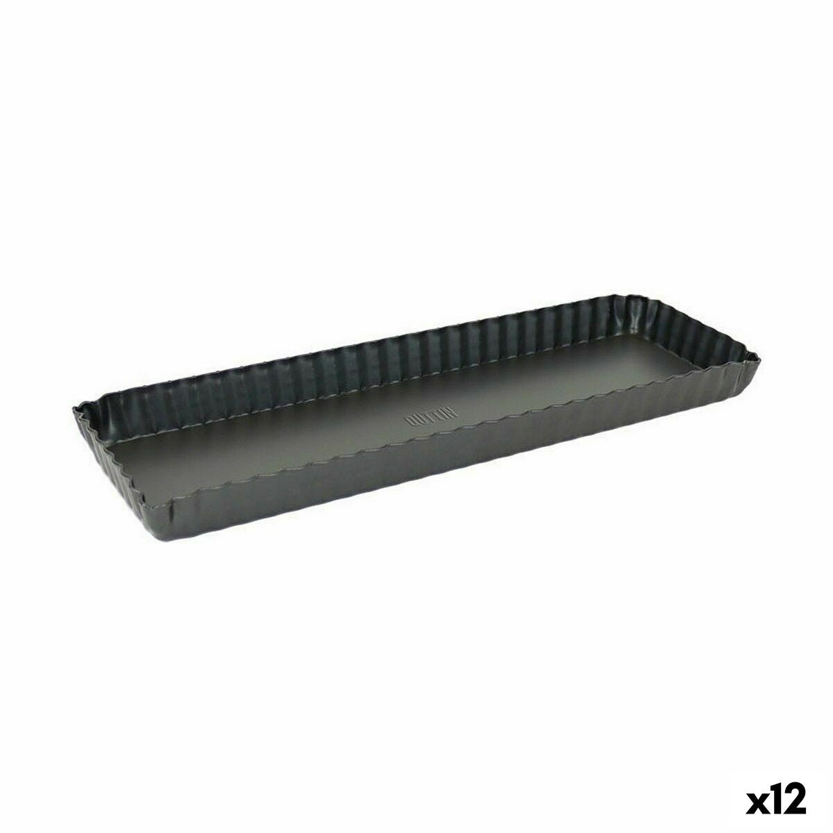 Molde Desmontável Quttin Preto Aço com carbono 35 x 11 x 2,6 cm (12 Unidades)