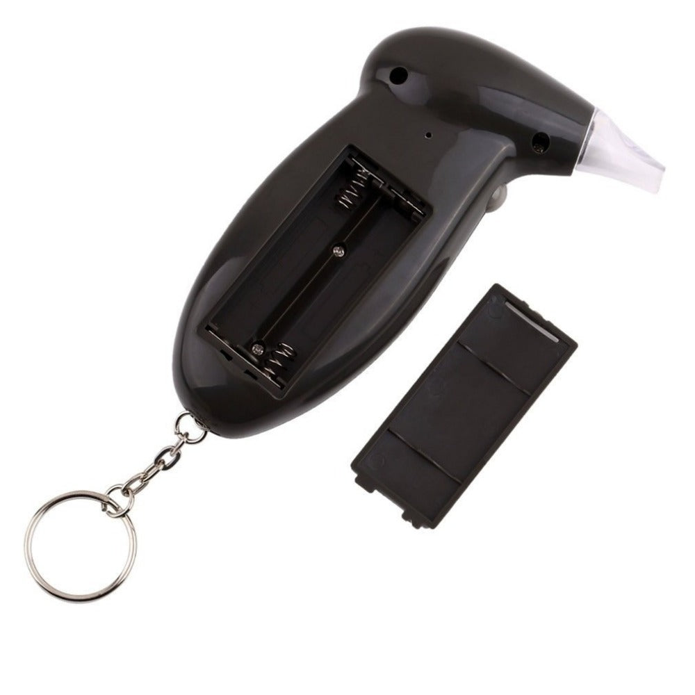 Detetor de Alcool no sangue, teste alcoolemia, porta-chaves, dispositivo de teste de álcool, LCD
