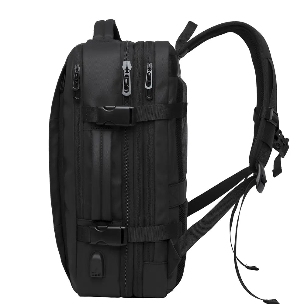 Mochila para homem para estudantes universitários, mochila para computador, grande capacidade, para viagens de negócios, impermeável e expansível