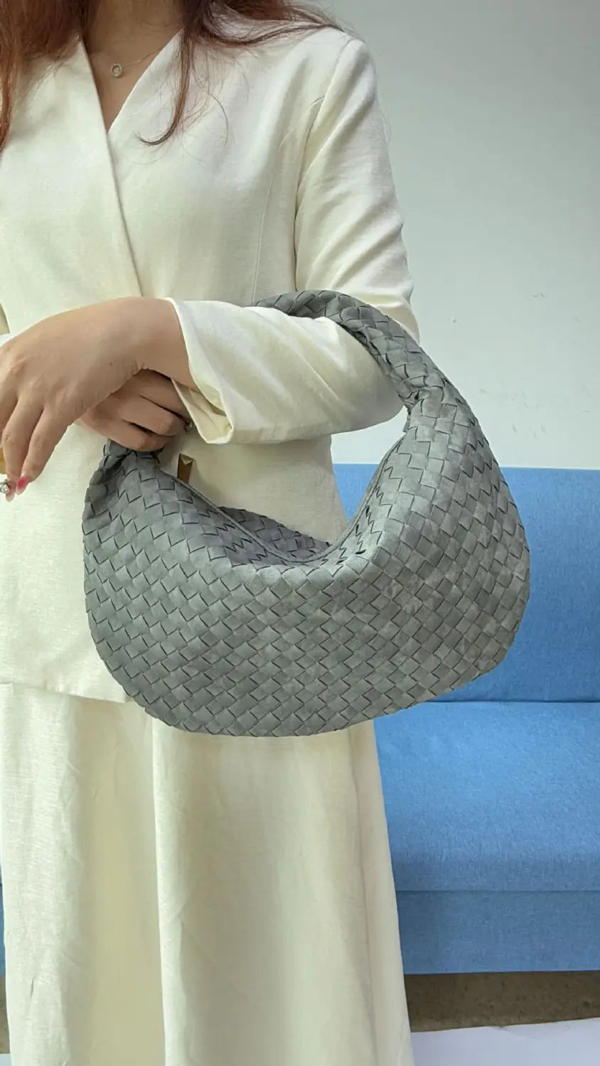 Bolsa de senhora grande em tecido bolsa mão com capacidade para as axilas