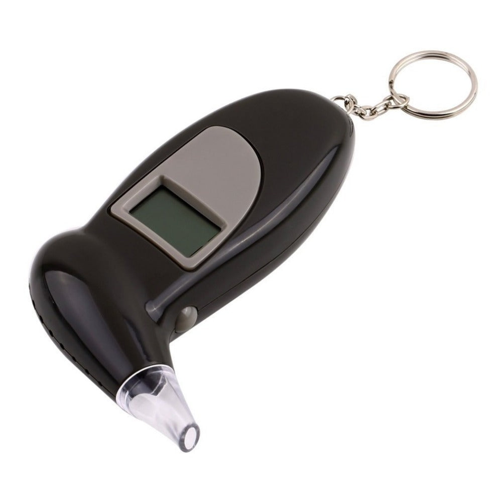 Detetor de Alcool no sangue, teste alcoolemia, porta-chaves, dispositivo de teste de álcool, LCD