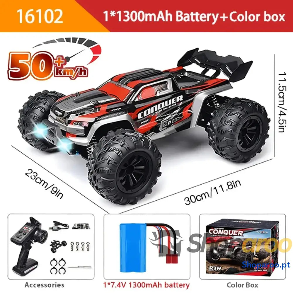 4WD RC Carro Drift Monstro 4x4 Alta Velocidade WLtoys 144001