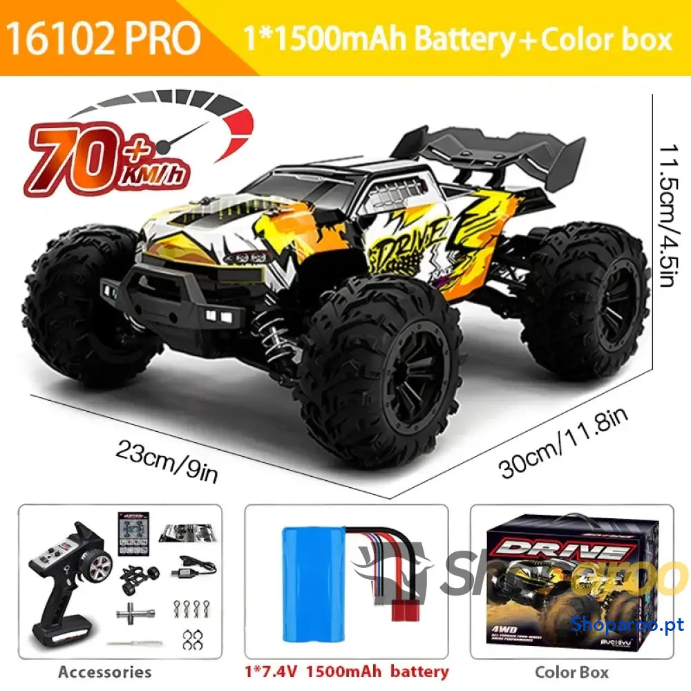 4WD RC Carro Drift Monstro 4x4 Alta Velocidade WLtoys 144001