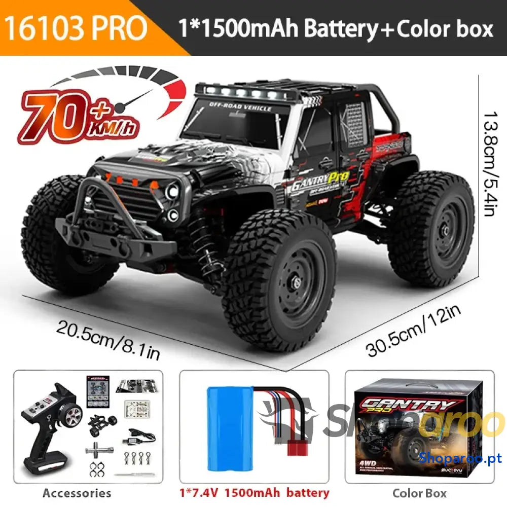 4WD RC Carro Drift Monstro 4x4 Alta Velocidade WLtoys 144001