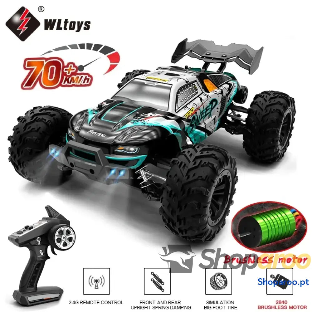 4WD RC Carro Drift Monstro 4x4 Alta Velocidade WLtoys 144001