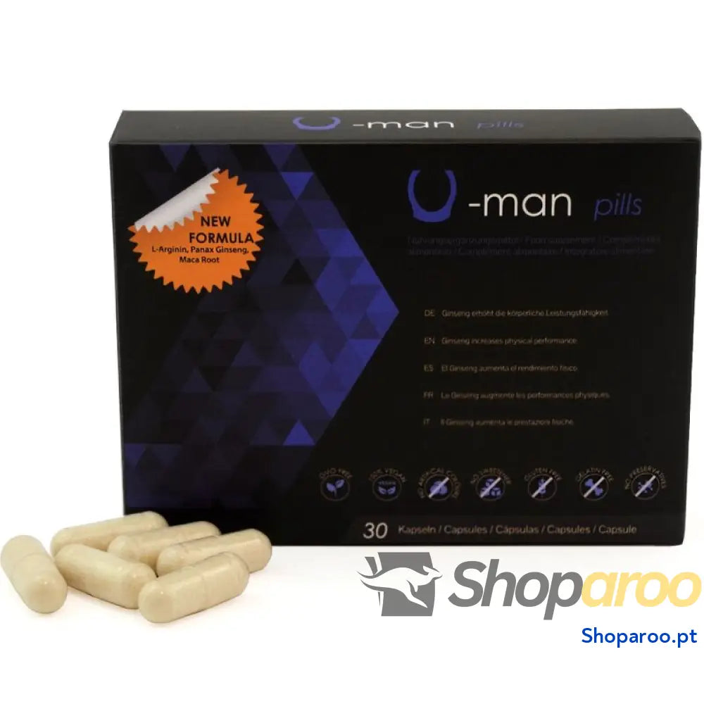 500 COSMETICS - U-MAN AUMENTA O TAMANHO DO PÊNIS E A POTÊNCIA SEXUAL - 30 CÁPSULAS