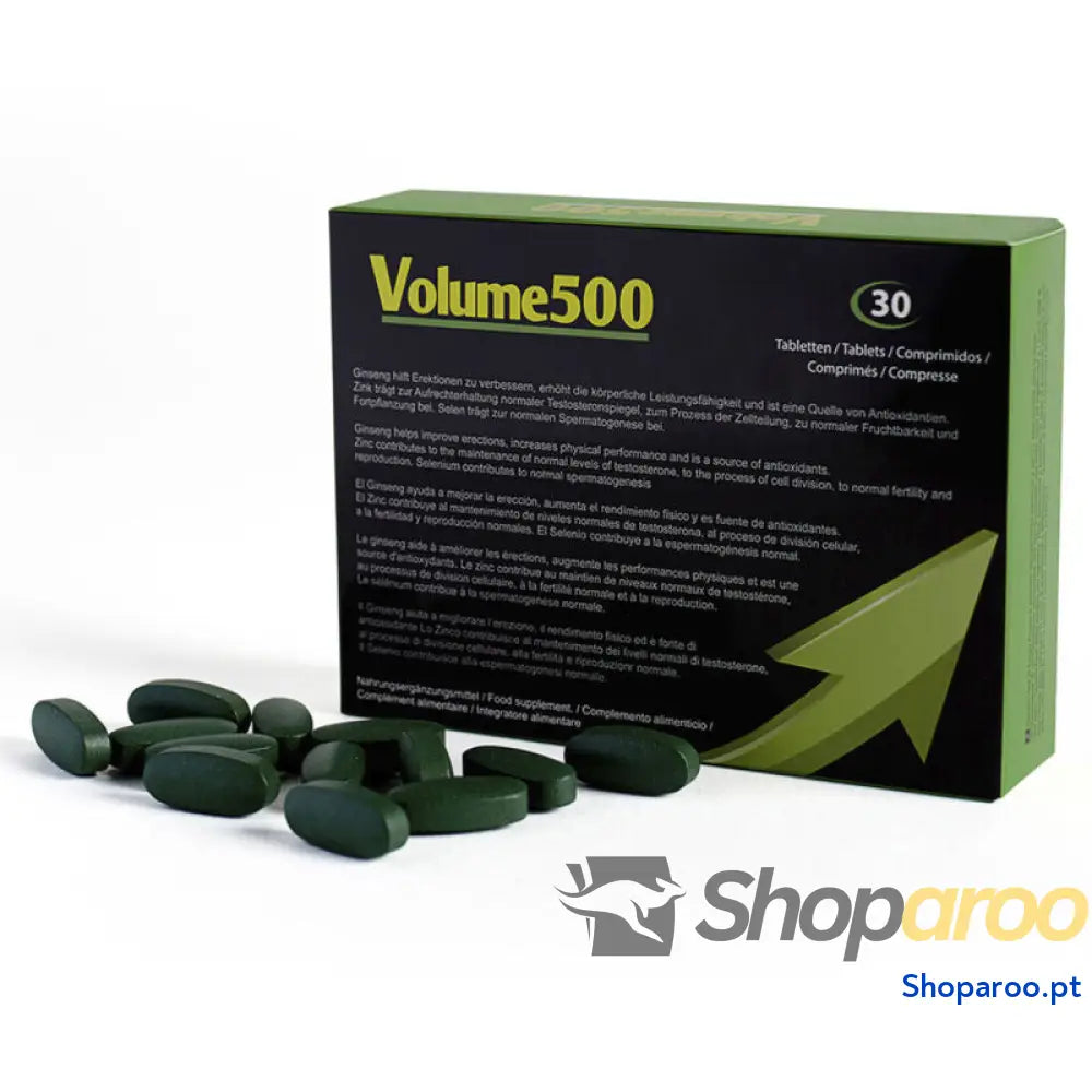 500 COSMETICS - VOLUME 500 AUMENTAR A QUANTIDADE E QUALIDADE DO ESPERMÃO