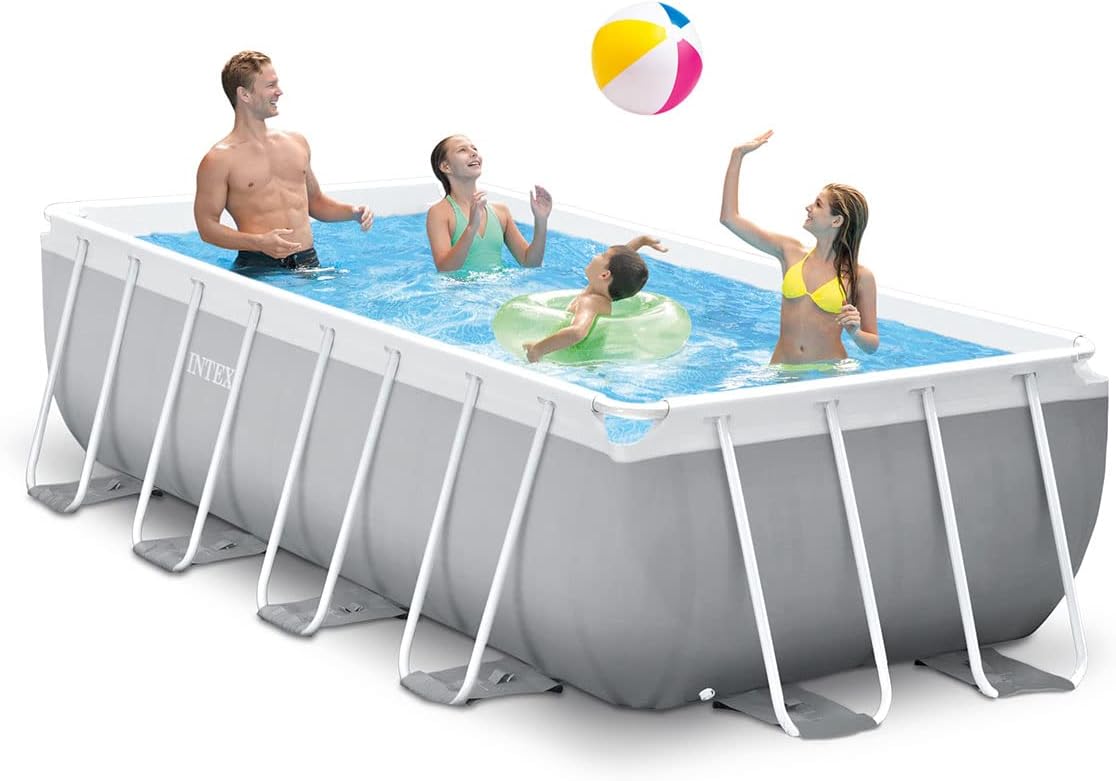 Intex 4M x 2 m, Prism Frame retangular, conjunto de piscina