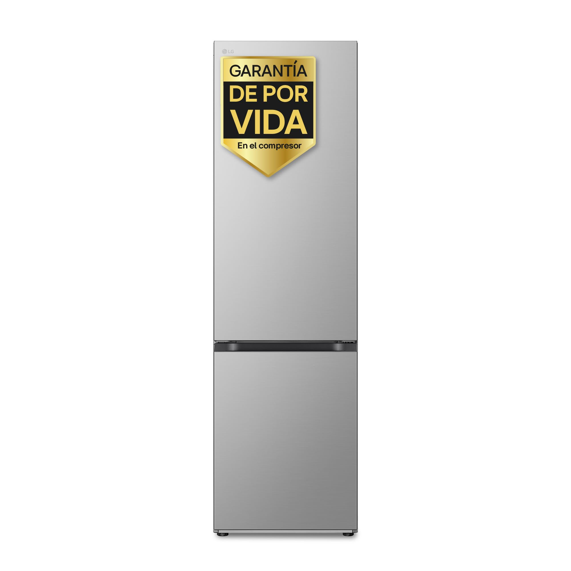 LG GBP61DSPGN.ADSQEUR - Frigorífico Combi Door Cooling+, 1,86m, Clasificación D, capacidad de 374l, Inox grafito antihuellas, serie P-600